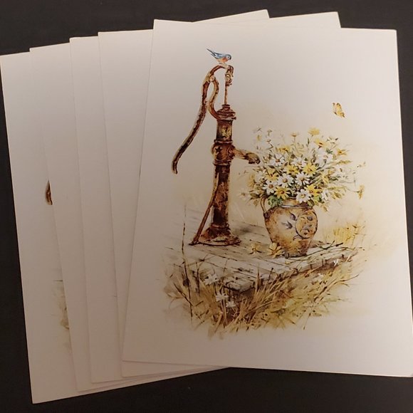 Greeting Cards (10) Red Farm Studio Pump & Daisies - Picture 3 of 5